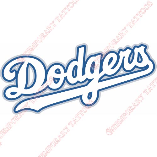 Los Angeles Dodgers Customize Temporary Tattoos Stickers NO.1661